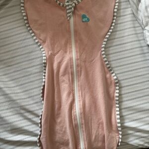 Love to Dream Pink and Gray Nightgown with Plush Comfort